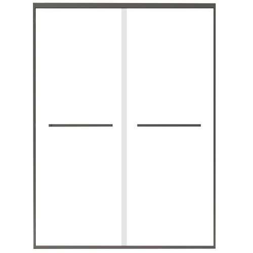 定制淋浴房洗澡卫生间干湿分离玻璃隔断浴室推拉门家用一字型浴屏