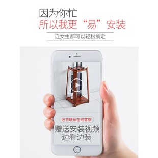 台球杆架桌球杆收纳架台球配件中式八球球杆落地架放杆柜标准杆孔