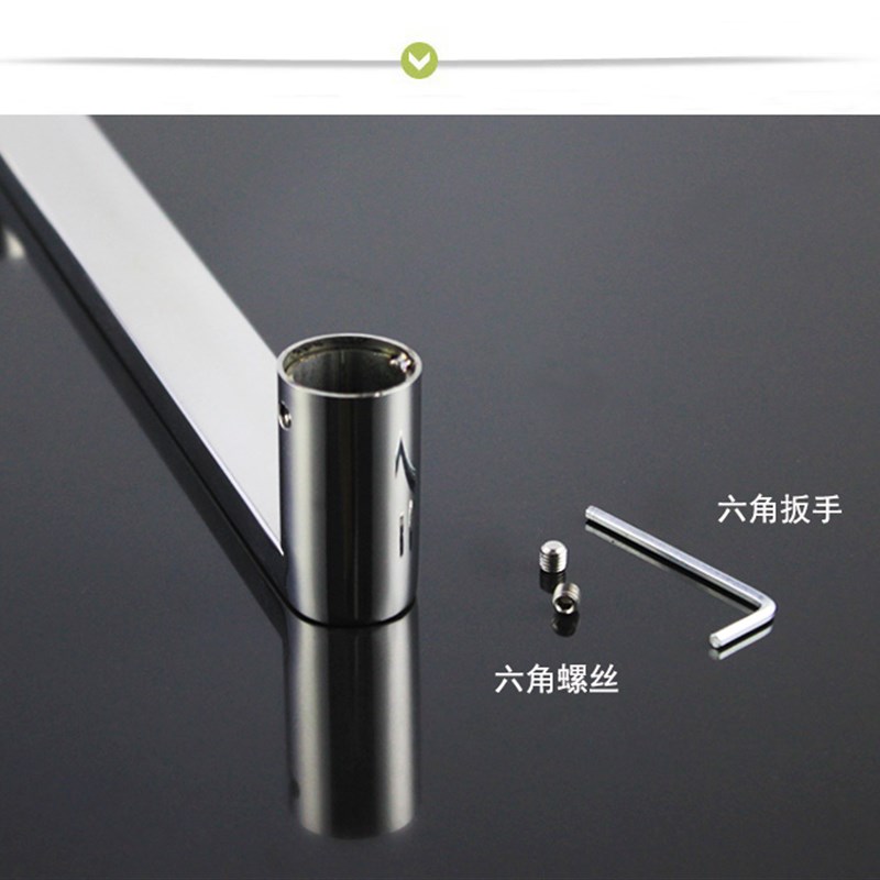 304不锈钢方管对装拉手店铺淋浴房办公室玻璃门把手孔距160$275mm