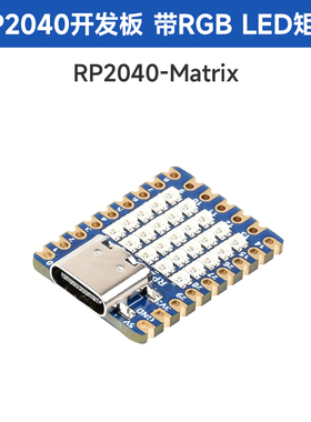 树莓微 -基于开发板rp2040派rp2040ledmatrix微型官方 板载雪