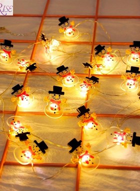 Snowman Christmas Tree LED Garland String Lights Christmas D