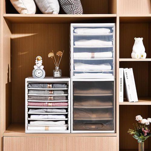 懒人衣柜叠衣板可抽分层隔板衬衣裤子收纳神器衣服T恤折叠整理架