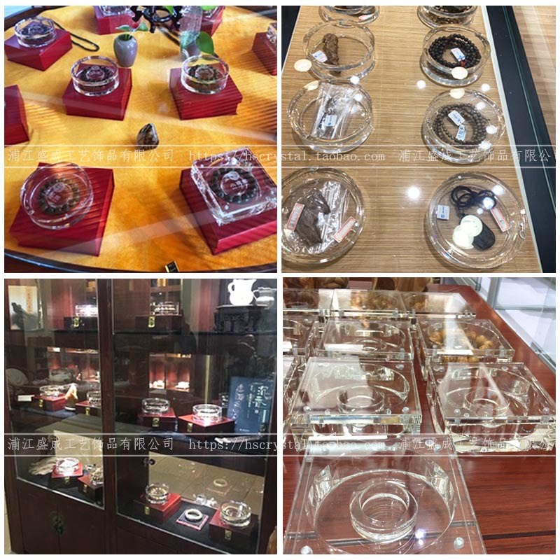 WM9A水晶密封沉香手串盒子y紫檀手链收藏透明玻璃展示盒首饰盒