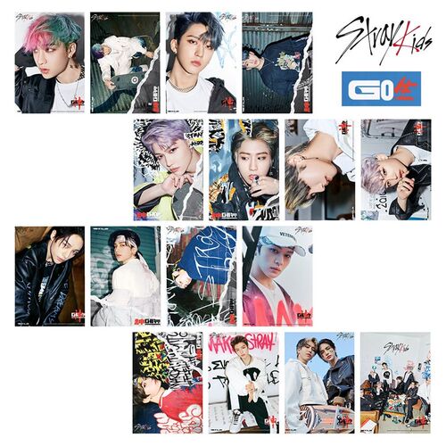 16pcs/set Kpop Stray Kids Photocard New Album Go Live  Lomo