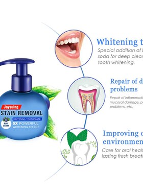*10#teeth whitening Soda Toothpaste Stain Removal Whitening