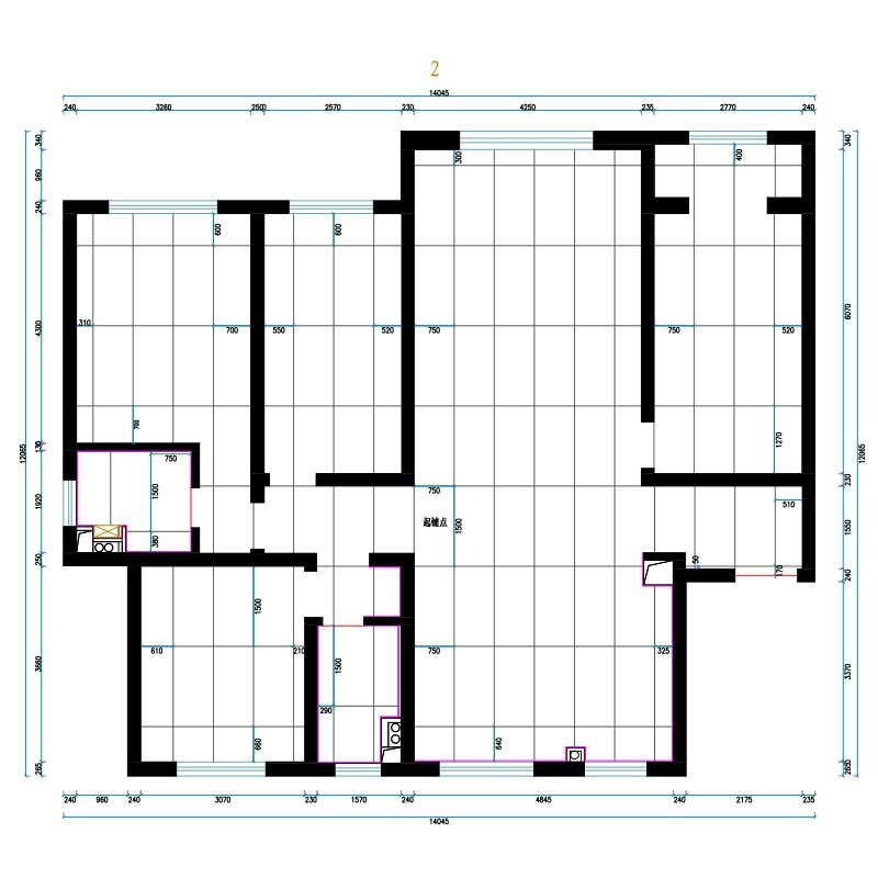 瓷砖铺贴排版设计效果图全屋通铺瓷砖排版设计地砖排版设计算量