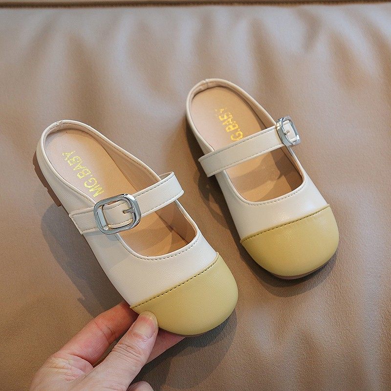 儿童包头半拖鞋女孩夏季外穿时尚凉鞋公主风秋天凉拖X洋气女童鞋,童鞋/婴儿鞋/亲子鞋,儿童凉拖鞋,淘宝优惠券,粉丝福利购,淘宝优惠卷