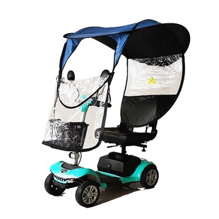 老年三轮电动代步车雨棚遮阳棚锂电老人车电动车四轮助力车遮阳棚