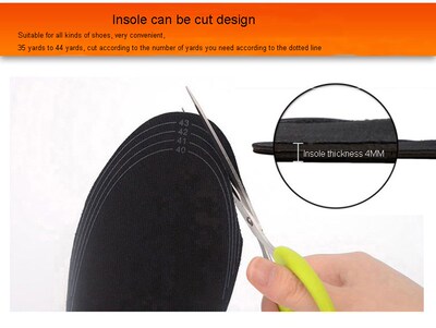 Sock-Pad Usb-Heated-Insoles Feet-Warmer Winter Outdoor 1-Pai