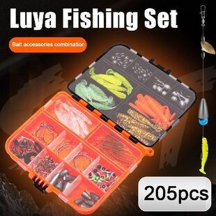 Tail Fishing lot Soft Spiral 205pcs BioDnic Luminous Lure