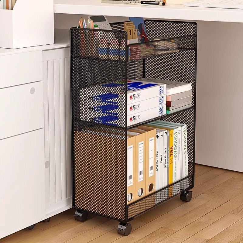 工位神器办公桌置物架文件收纳架子落地书架桌下收纳柜多层文件架,收纳整理,整理架/置物架/收纳架,淘宝优惠券,粉丝福利购,淘宝优惠卷