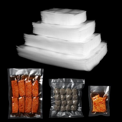 100PCS/LOT Vacuum Sealer Plastic Storage Bag For Vacuum Seal