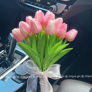 风仿真花郁金香手捧花领证结婚花束假花登记拍照道具七夕礼物