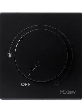 爆品可控硅手动调光器开关面板BE黑色调光开关旋钮式86型灯光10品