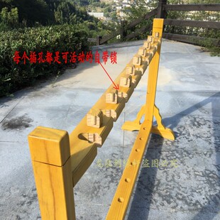 十八般兵器架实木多孔落地式武术器械托架关公刀架红缨枪棍展示架