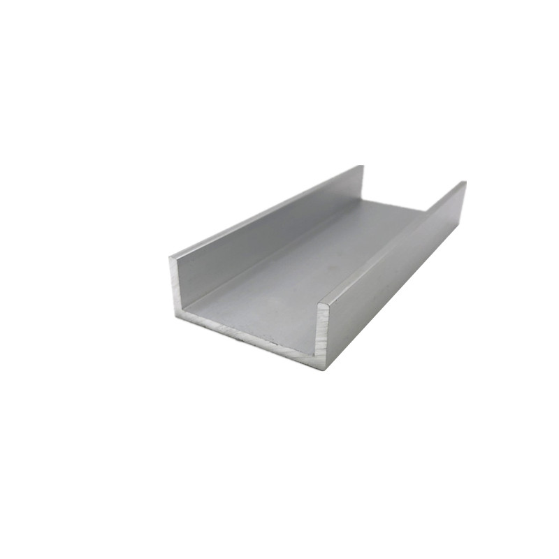 现货铝合金u型槽65x25x4铝材铝合金导J轨加工铝挤型材料氧化铝合