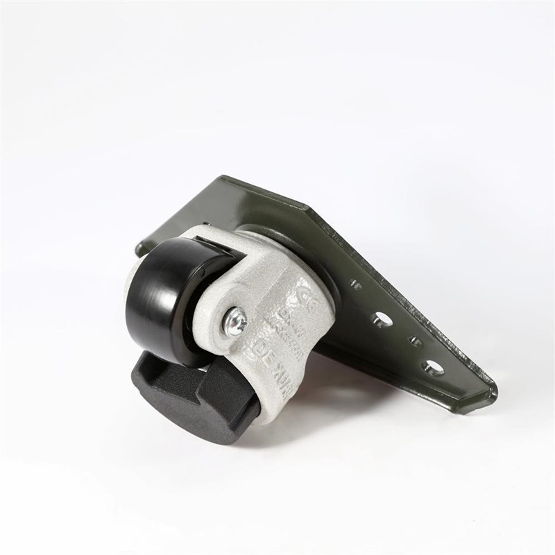 福马轮铝型材脚轮 DX-80F三角板水平调节脚轮静音平板支撑万