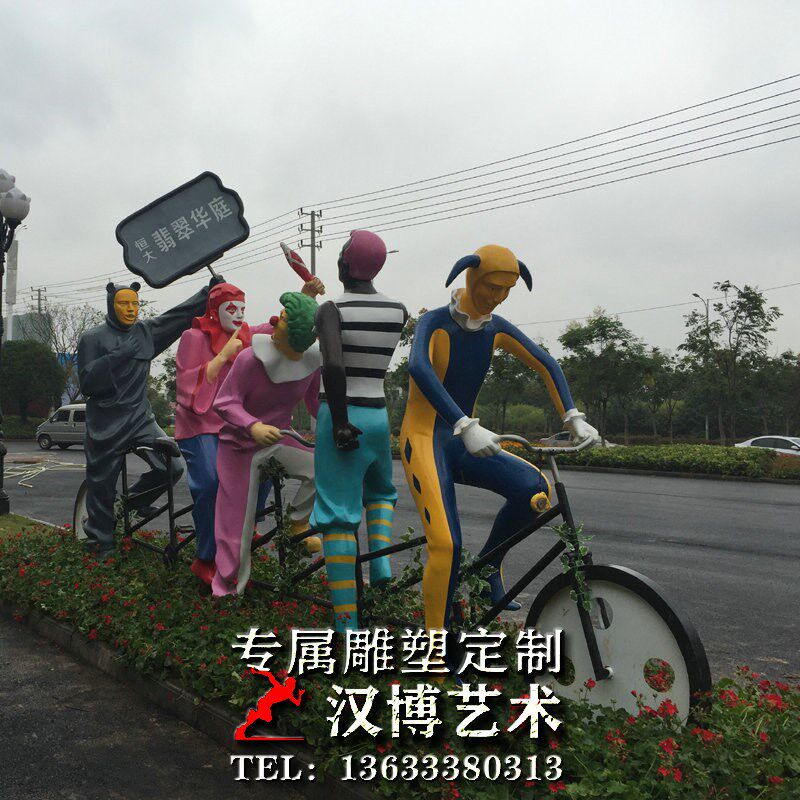 玻璃钢仿铜人物雕塑商业步行街买东西小贩雕塑铸铜商人雕像定制做