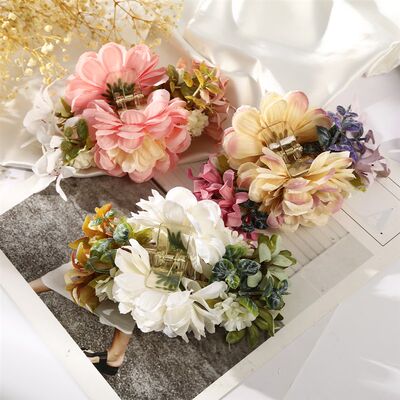 推荐Haimeikang Large Size Flower Hair Clip Claws Hair Crab F