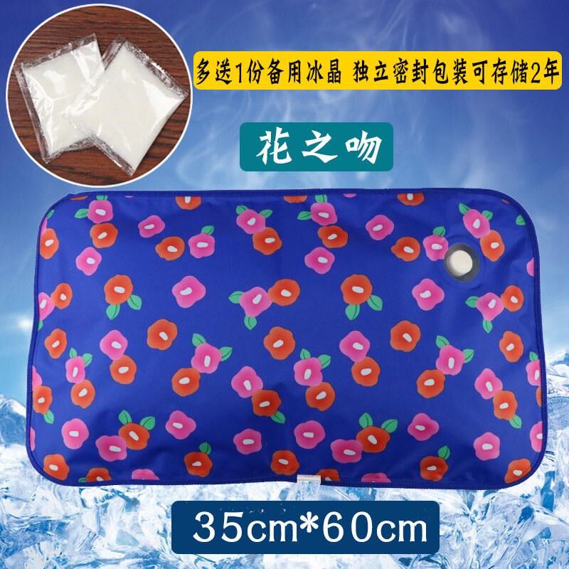夏天冰枕水枕头凉枕 冰垫大号充气注水枕加厚冰晶双层冰枕新款