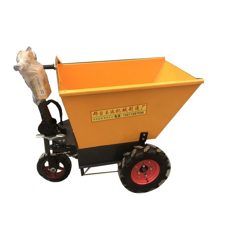 建筑工地工程自卸翻斗小推车 电动灰斗车工程手推车 厂家直销
