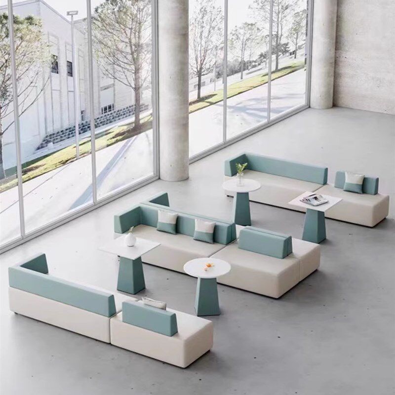 简约现代休息区前台接待门店商场大厅商务培训机构售楼处休闲沙发,商业/办公家具,商用休闲沙发,淘宝优惠券,粉丝福利购,淘宝优惠卷