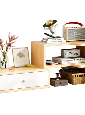 简易办公室收纳书桌上的儿童小型书柜桌面简约多层置物架学生书架