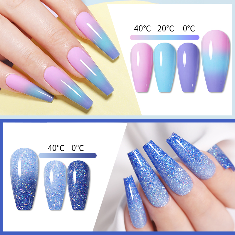 推荐LILYCUTE Thermal Nail Gel Polish 3 Layers Temperature Sh 彩妆/香水/美妆工具 甲油胶 原图主图