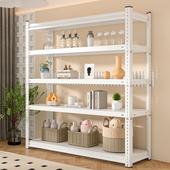 货架家用角钢储物架阳台置物架多层落地仓库超市展示架仓储铁架子