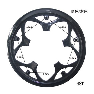 折叠山地车自行车齿轮护盘配件链罩方孔轮P盘保护Z罩车前链条