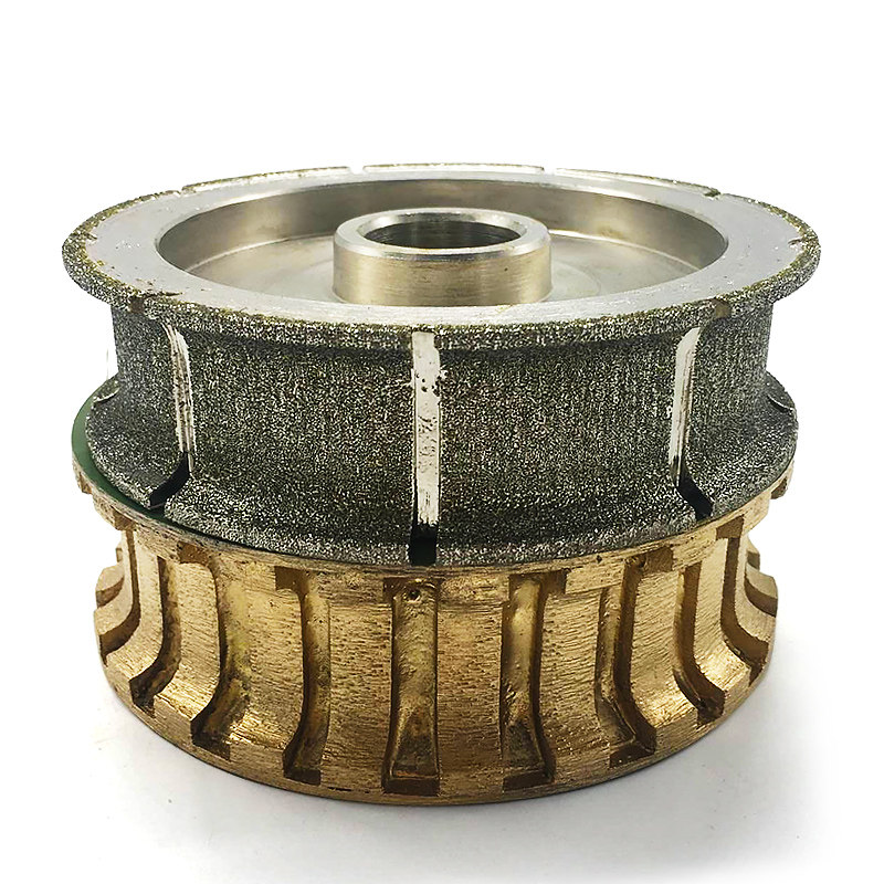 大理石磨b边轮石材倒角轮石英石双倒圆角磨轮磨边机用锣头铣刀磨