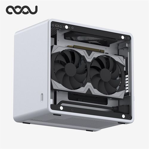 COOJ麻d雀+ 6全铝合金一体成型itx机箱 台式桌面A4小机箱
