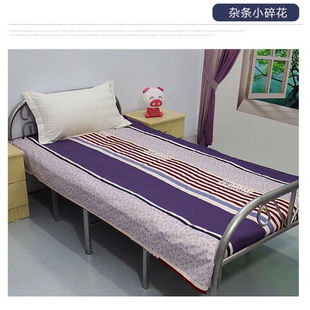 夏季 简约清新宿舍牀09上下铺单人学生牀单单件男女寝室兰白格牀单
