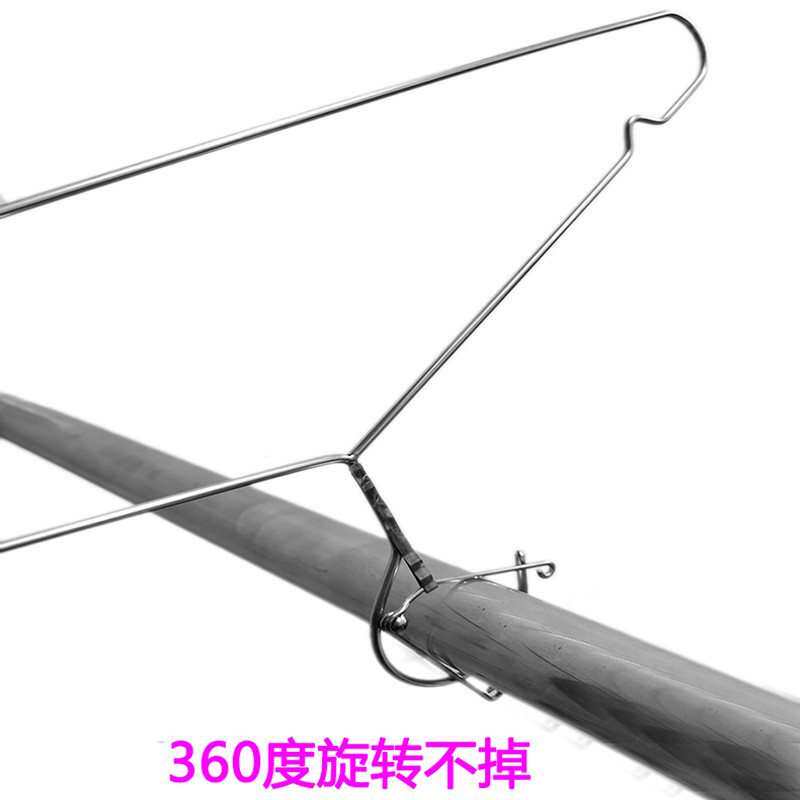 防风衣架自动卡扣固定扣防掉户外吹走阳台晒防滑晾衣架不锈钢家用