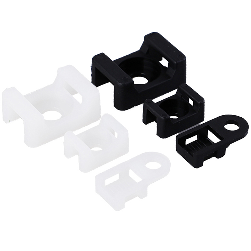 推荐New Sale 100PCs Cable Tie Mount Wire Buddle Saddle  Plas