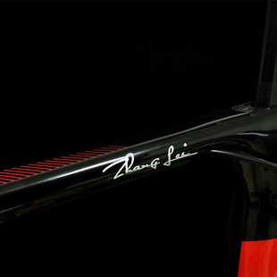 单车英文姓名贴纸环法公路车山地车架反光防水定制平衡车滑步车