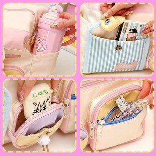 短途旅行包女轻便大容量可爱挂包旅游住校收纳袋行李箱附加手提包