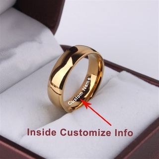 速发Custom Name Signet Ring Golden wedding rings for women m
