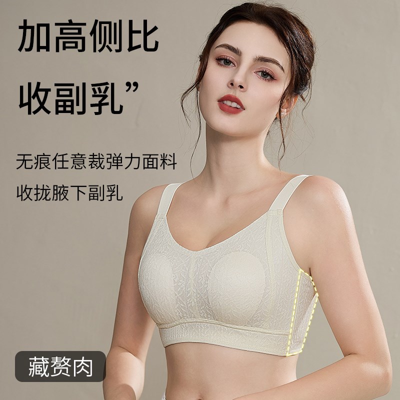 大学生军训高强度运动内衣女大胸显小聚拢防下垂跑步防震速干文胸