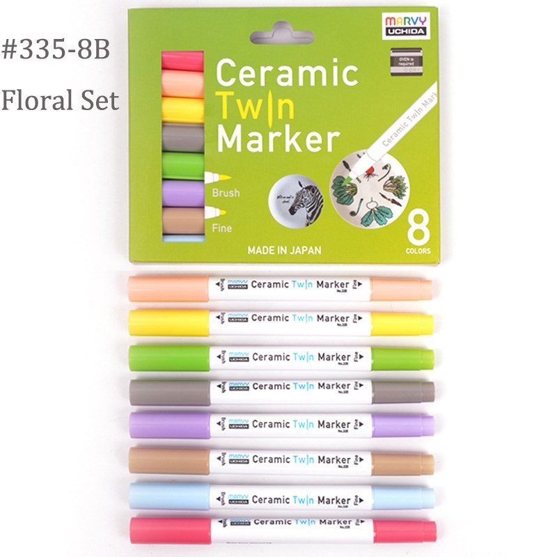 速发Marvy Ceramic Permanent Paint Markers Paint Glass Porcel-封面