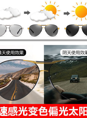 小众货日夜两用墨镜男款防紫外线司机驾驶开车清偏光夜视钓鱼