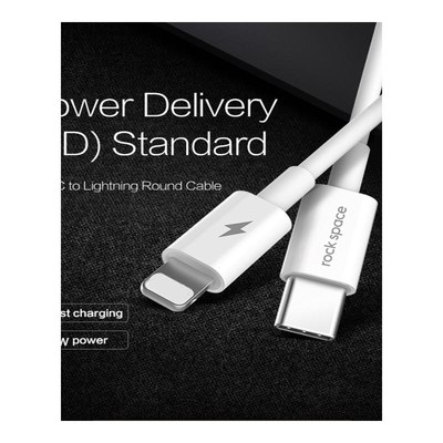 PD  C to Lighting Fast Charging Cable 18W for iPhone X 8 plu