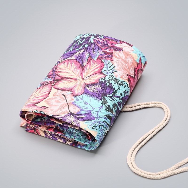 *Roll-up Pencil Bags Color Maple Leaf Pencil Case Color Penc