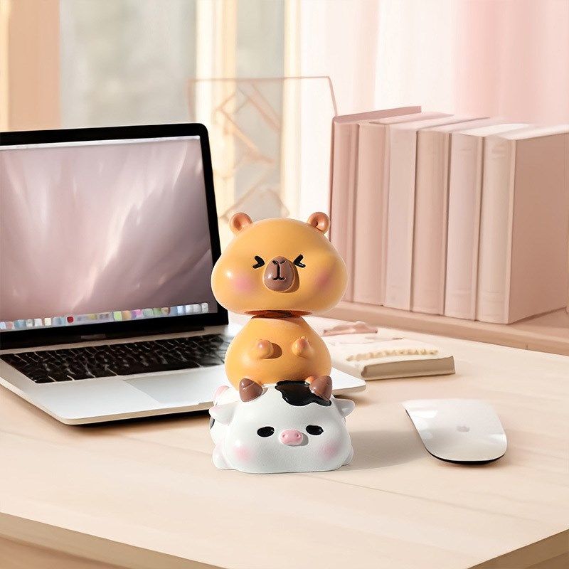创意趣味卡皮巴拉桌面摇头摆x件可爱豚鼠树脂工艺品礼品厂家,特色手工艺,其他特色工艺品,淘宝优惠券,粉丝福利购,淘宝优惠卷