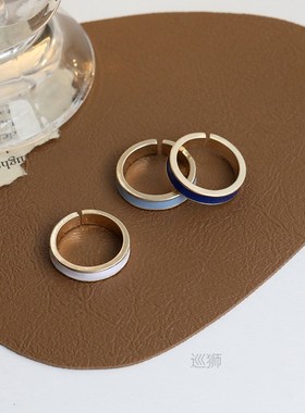 Fashion personality drop glaze ring femininity simple fashio