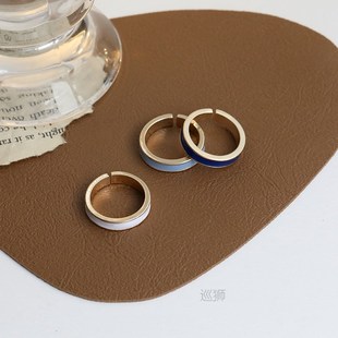 glaze drop personality fashio femininity simple ring Fashion