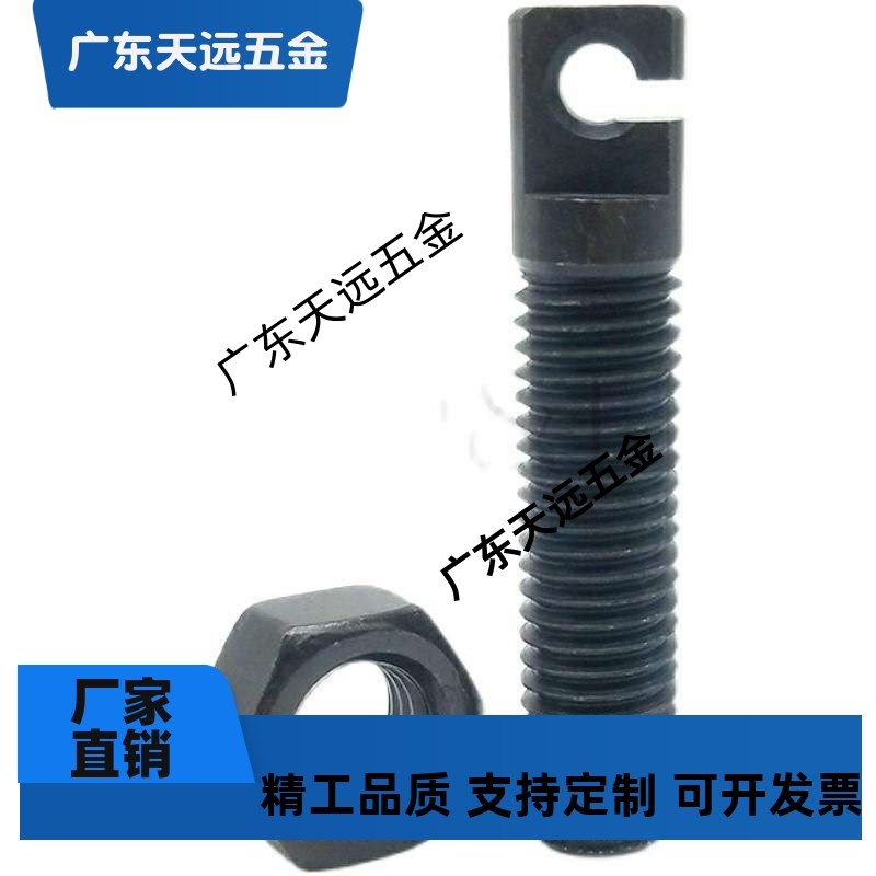 带扁方全牙型SAIPOK FFL11-D3/D4/D5/D6-L15/L20/L25拉伸弹簧支柱