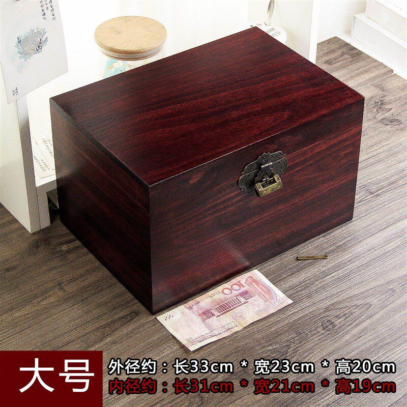 厂家樟木箱子带锁复古木盒子香樟木密码木箱木盒收纳全实木储物i.