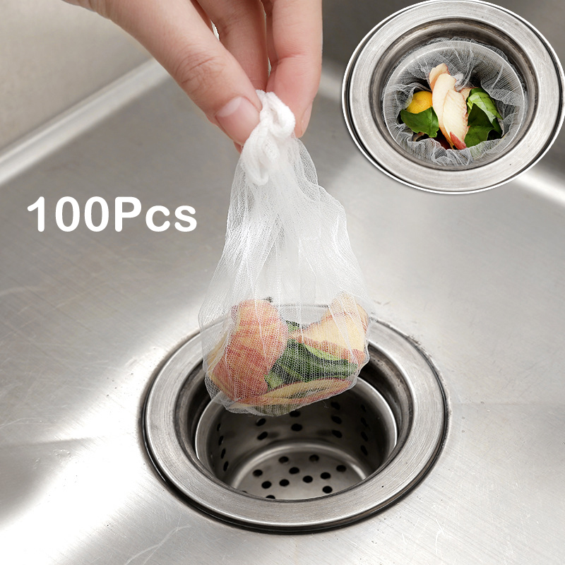 新品Disposable Kitchen Sink Strainer Bag Sink Rubbish Mesh B