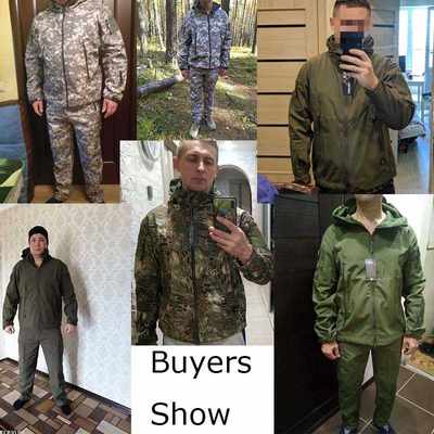 网红Outdoor Shark Skin Soft Shell Tactical Jacket Men Waterp